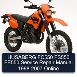1998-2007 KTM 550 Husaberg FC550 FS550 FE550 - Online Service Repair Workshop Manual PDF
