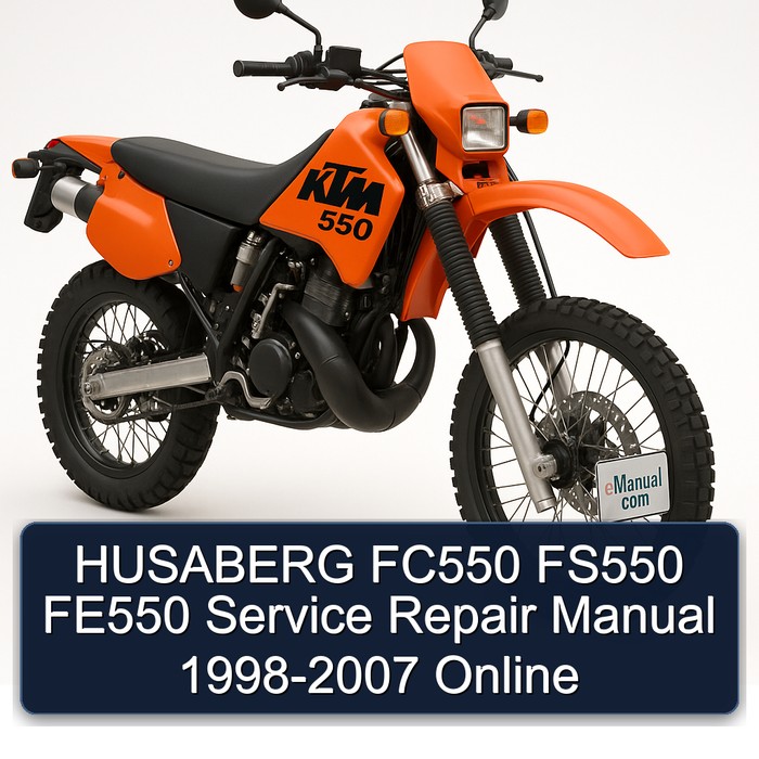 1998-2007 KTM 550 Husaberg FC550 FS550 FE550 - Online Service Repair Workshop Manual PDF