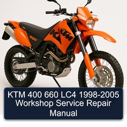 1998-2005 KTM 400 660 LC4 Service Repair Workshop Manual PDF