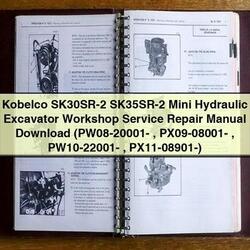 Kobelco Sk30sr-2 Sk35sr-2 Mini Hydraulic Excavator Service Repair Workshop Manual PDF