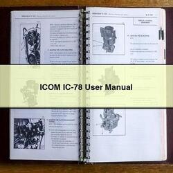 Icom IC-78 User Service Repair Workshop Manual PDF