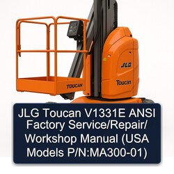 JLG Toucan V1331E Ansi / (usa Models P/n:ma300-01) Service Repair Workshop Manual PDF