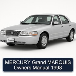 1998 Mercury Grand Marquis Owners Owner's Manual PDF