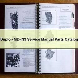 Paper Folders Duplo MD-IN3 Parts Catalog PDF