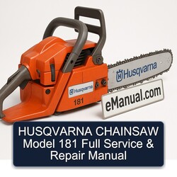 Husqvarna Chainsaw Model 181 Service Repair Workshop Manual PDF