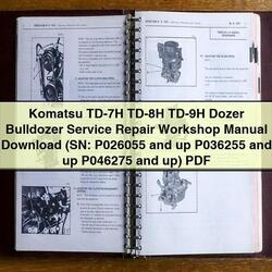 Komatsu TD-7H TD-8H TD-9H Dozer Bulldozer (sn: P026055 Up P036255 P046275 Up) Service Repair Workshop Manual PDF