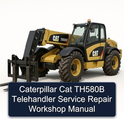 Caterpillar CAT TH580B Telehandler Service Repair Workshop Manual PDF