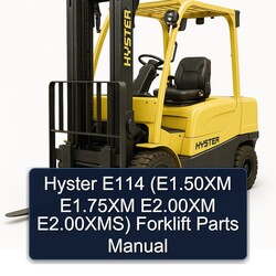 Hyster E114 (e1.50xm E1.75xm E2.00xm E2.00xms) Forklift Parts Catalog PDF