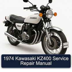 1974 Kawasaki KZ Series KZ400 Service Repair Workshop Manual PDF