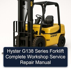 Hyster G138 Series Forklift Service Repair Workshop Manual PDF
