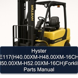 Hyster E117(h40.00xm-h48.00xm-16ch H50.00xm-h52.00xm-16ch)forklift Parts Catalog PDF