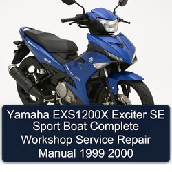 1999-2000 Yamaha EXS1200X Exciter SE Sport Boat Service Repair Workshop Manual PDF