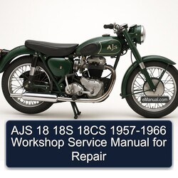 1957-1966 Ajs 18 18S 18CS Service Repair Workshop Manual PDF