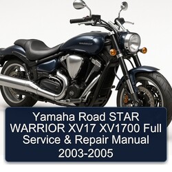 2003-2005 Yamaha Warrior Road Star XV17 XV1700 Service Repair Workshop Manual PDF