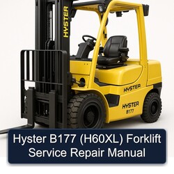 Hyster B177 (H60XL) Forklift Service Repair Workshop Manual PDF