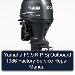 1986 Yamaha F9.9 K P Sj Outboard Service Repair Workshop Manual PDF