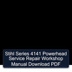 Stihl Series 4141 Powerhead Service Repair Workshop Manual PDF
