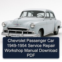 1954 Chevrolet Passenger Car 1949 Service Repair Workshop Manual PDF