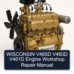 Wisconsin V465 V465D V460D V461D Engine Service Repair Workshop Manual PDF