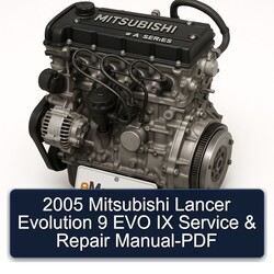 2005 Mitsubishi Lancer Evolution 9 EVO IX Service Repair Workshop Manual PDF