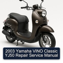 2003 Yamaha Vino Classic YJ50 Service Repair Workshop Manual PDF