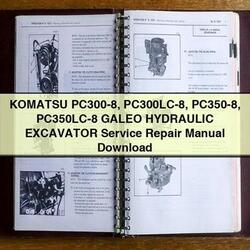 Komatsu PC300-8 Pc300lc-8 PC350-8 Pc350lc-8 Galeo Hydraulic Excavator Service Repair Workshop Manual PDF