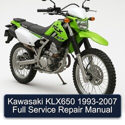 1993-2007 Kawasaki KLX Series KLX650 Service Repair Workshop Manual PDF