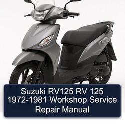 1972-1981 Suzuki UY Step Models RV125 RV 125 Service Repair Workshop Manual PDF