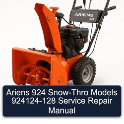 Ariens 924 SNOW-THRO Models 924124-128 Service Repair Workshop Manual PDF