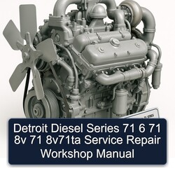 Detroit Diesel 71 Series 6 8V 8v71ta Service Repair Workshop Manual PDF