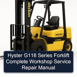 Hyster G118 Series Forklift Service Repair Workshop Manual PDF