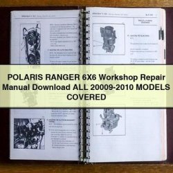 2010 Polaris Ranger 6x6 All 20009- Models Covered Service Repair Workshop Manual PDF