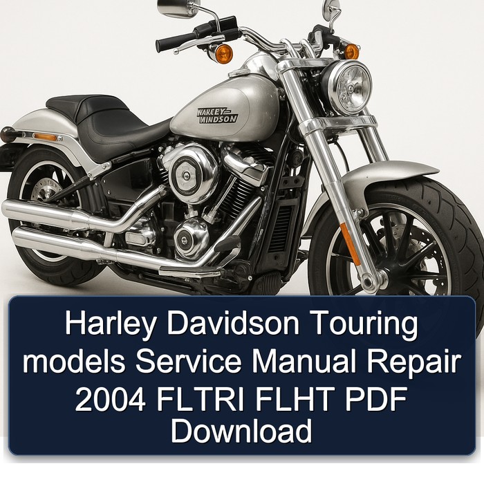 2004 Harley Davidson Touring Models Fltri Flht Service Repair Workshop Manual PDF