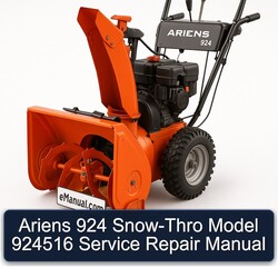 Ariens 924 SNOW-THRO Model 924516 Service Repair Workshop Manual PDF
