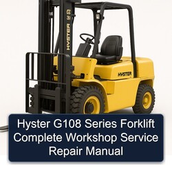 Hyster G108 Series Forklift Service Repair Workshop Manual PDF