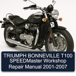 2001-2007 Triumph Bonneville T100 Speedmaster Service Repair Workshop Manual PDF