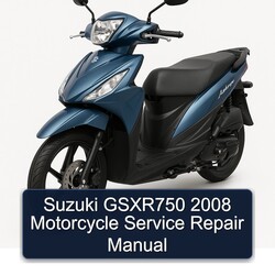2008 Suzuki Gsxr750 Motorcycle Service Repair Workshop Manual PDF