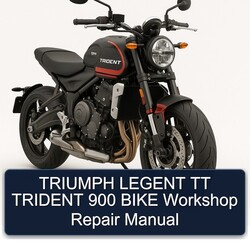 Triumph Trident Legent TT 900 Bike Service Repair Workshop Manual PDF