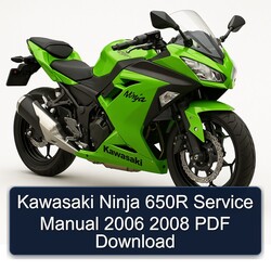 2006-2008 Kawasaki Ninja 650R Service Repair Workshop Manual PDF