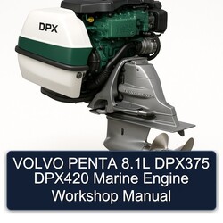 Volvo Penta 8.1l DPX375 DPX420 Marine Engine Service Repair Workshop Manual PDF