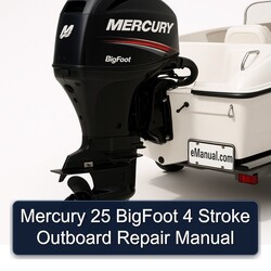 Mercury 25 Bigfoot 4 Stroke Outboard Service Repair Workshop Manual PDF