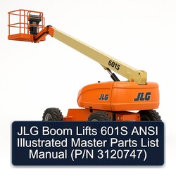 JLG Boom Lifts 601S Ansi Illustrated Master (p/n 3120747) Parts Catalog PDF
