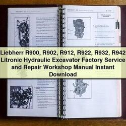 Liebherr R900 R902 R912 R922 R932 R942 Litronic Hydraulic Excavator Service Repair Workshop Manual PDF