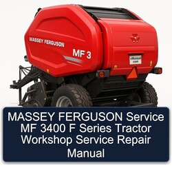 Massey Ferguson MF 3400 F Series Tractor Service Repair Workshop Manual PDF