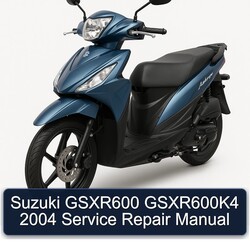 2004 Suzuki Gsxr600 Gsxr600k4 Service Repair Workshop Manual PDF