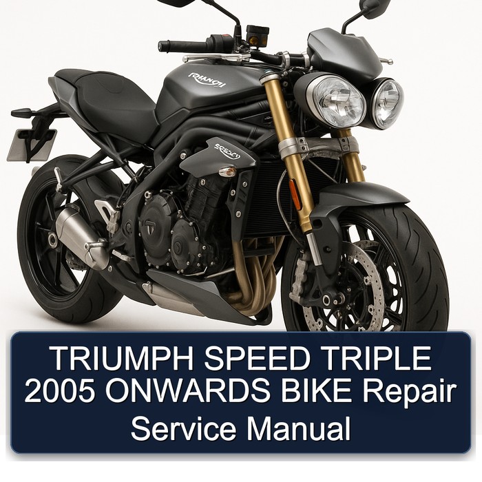 2005 Triumph Speed Triple Onwards Bike Service Repair Workshop Manual PDF