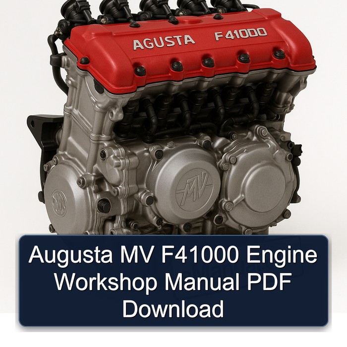Augusta MV F41000 Engine Service Repair Workshop Manual PDF