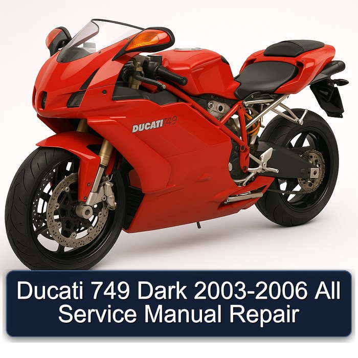 2003-2006 Ducati 749 Dark - All Service Repair Workshop Manual PDF