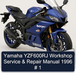1996 Yamaha YZF Models YZF600RJ Service Repair Workshop Manual PDF
