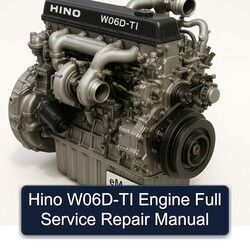 Hino W06D TI Engine Service Repair Workshop Manual PDF